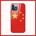 适用于苹果11五星红旗手机壳苹果iPhone12PROMAX国潮玻璃壳8PLUS中国风保护套xr国旗xsmax钢化壳mini红色
