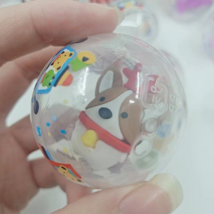 50毫米笔套公仔小玩偶覆膜二元扭扭蛋球机男生女生幼儿园生日礼物