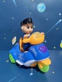儿童电动玩具车网红灯光音乐婴儿会唱歌跳舞的警车三轮车摩托车