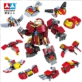 10合1积木钢铁侠拼装机器人4-12岁儿童手工动脑益智模型礼物玩具
