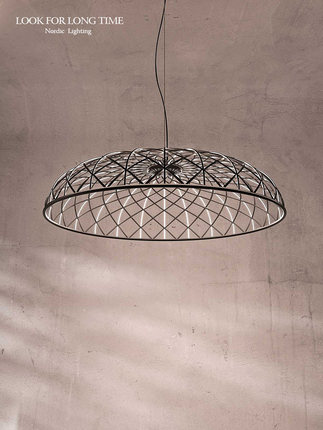 意大利Flos现代简约餐厅吊灯设计师创意客厅吧台编织网状氛围灯具