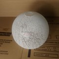 球形半透明雪花灯罩 E27灯头玻璃灯罩 上下开口灯罩 台灯吊灯灯罩