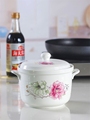 陶瓷猪油罐家用油泼辣子调味罐耐高温可爱圆汤盆隔水炖厨房储物罐