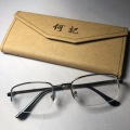 何江海同款长方形小框金属复古80港风半框眼镜框学生平光眼镜男