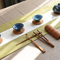桌旗 茶几布茶席禅意新中式布艺棉麻桌布复古中国风现代简约日式