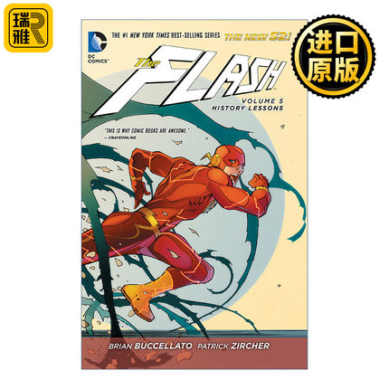 英文原版 The Flash Vol. 5 History Lessons 闪电侠 卷五 历史课 DC漫画 Brian Buccellato 英文版 The New 52 进口英语原版书籍