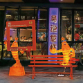 户外发光小龙虾雕塑玻璃钢仿真模型餐厅烧烤大排档招牌迎宾挂装饰