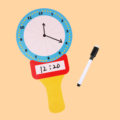儿童钟表模型可擦写认识时间小学数学教具一二年级时钟学习教学用