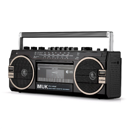 IMUK复古磁带机录音机老式80年代收音机收录机u盘mp3卡带播放机