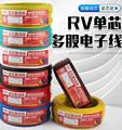 RV电线软线0.3 0.5 0.75 1.5 2.5平方电子信号线国标控制单芯软线