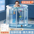 德国可折叠婴儿游泳桶加厚新生儿童洗澡桶家用宝宝游泳池充气泳池