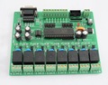 8路输入输出继电器控制板/STC89C52可编程开发控制板/国产仿PLC