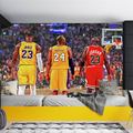 NBA篮球明星海报科比詹姆斯篮球馆墙面贴画装饰房间贴纸自粘防水