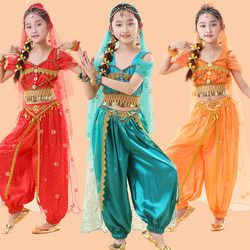 儿童印度舞服装茉莉公主演出服花儿舞蹈服新疆敦煌异域民族服女童