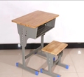 中小学生课桌椅学校书桌儿童学习桌培训班培训班写字桌实木课桌椅
