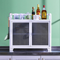 铝合金碗柜透气纱网厨房柜r台面柜置物储物收纳柜简易橱柜餐边柜|