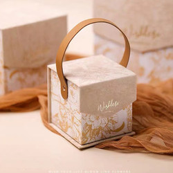 生日礼盒结婚婚礼伴娘伴手礼礼物盒喜糖盒高级丝绒手提礼品包装盒
