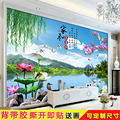 中式电视背景墙贴画