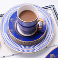 骨瓷牛扒排盘酒店摆饰餐布家用陶瓷菜盘咖啡茶杯糕点碟跨境