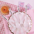出口日本可爱史努比汤勺饭勺密胺创意餐具家用卡通甜点叉子勺子