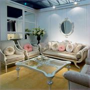法式宫廷沙发客厅组合奢华金箔雕花别墅欧式轻奢布艺沙发实木家具