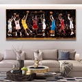 NBA篮球明星客厅装饰画科比詹姆斯乔丹卧室床头挂画球星海报壁画