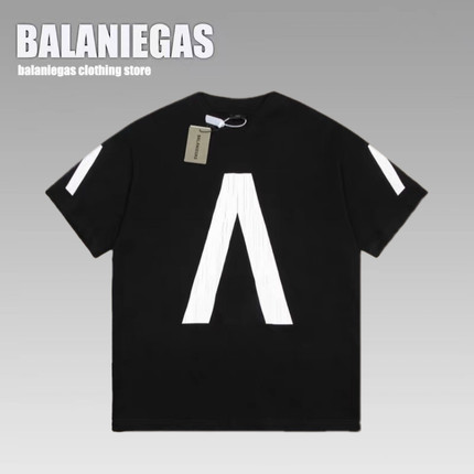 Balaniegas B家24男女同款夏季新款爆裂音乐限定短袖T恤圆领上衣