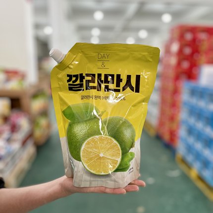 DAY&韩国进口莉珍卡曼橘汁1L无蔗糖零添加浓缩果汁网红饮料袋装