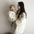 ins韩国秋冬加厚棉服羊羔绒男女宝宝外套妈妈亲子装儿童上衣加绒