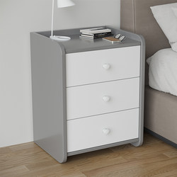 床头柜现代简约小型轻奢简易置物架卧室床边收纳柜一对储物小柜子