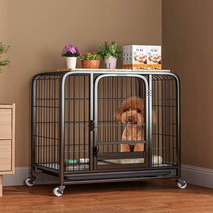 狗笼子小型犬室内中型犬专用笼可折叠比熊泰迪柯基柴犬宠物狗狗笼