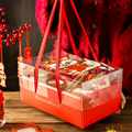 新年礼盒包装2023过年雪花酥饼干盒兔年春节零食糖果礼盒包装盒子