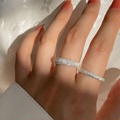 925纯银戒指女小众设计素圈时尚个性高级感轻奢冷淡风开口食指环