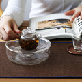 全手工耐热玻璃家用功夫小茶壶简约茶具单人壶日式透明过滤泡茶器