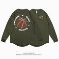 日落篮球秋季新款男速干长袖T恤美式篮球训练投篮服宽松运动上衣