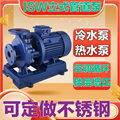 ISWH65-125卧式单级离心水泵管道泵增压循环电动不锈钢机械密封