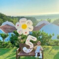 春游男孩生日数字气球宝宝周岁派对装饰场景布置野餐户外拍照道具