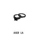AXER LA 黑锆石 和 爱心 对戒 并不简约 但我喜欢 黑色戒 两个！