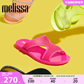 Melissa梅丽莎新款撞色平底时尚休闲夏季女士外穿一字拖拖鞋33517