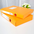 fizza4彩色档案盒35/55mm大容量加厚文件盒彩色资料会计凭证收纳