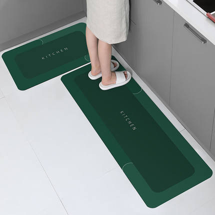 2024新款厨房地毯防水防油北欧硅藻泥软专用免清洗家用吸水耐脏莫