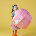 新款蘑菇网红伞创意儿童头盔晴雨伞遮太阳伞萌可爱日系卡通帽子伞
