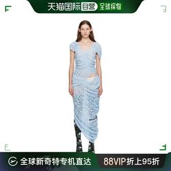 香港直邮潮奢 Yuhan Wang 女士 蓝色垂坠连衣裙 SS2300D36BL
