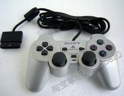 PS2游戏机原装震动手柄 限量版银色A柄 手感好到爆 SONY原装正品