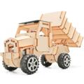 diy手工制作赛车儿童木质拼装电动四驱玩具车科技创新小发明