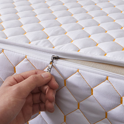 白色夹棉床笠拉链式可拆洗六面全包床垫保护套定制全包围床单防滑