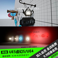 UE5虚幻4 商业店铺门牌广告牌灯箱模型道具面包咖啡店 游戏3D素材