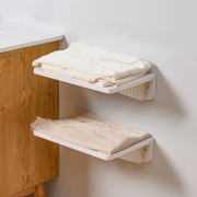 卫生间洗澡时放干净衣服收纳神器浴室置物架厕所洗手间可折叠放置
