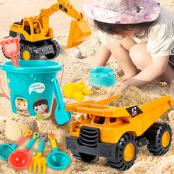 儿童挖土机玩具吊车男孩大号搅拌车小汽车工程铲车3-4岁女孩礼物