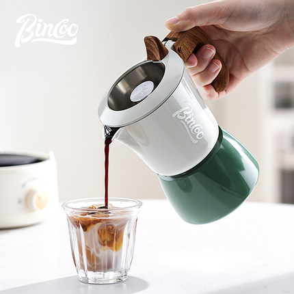Bincoo双阀摩卡壶家用小型煮咖啡机意式浓缩煮咖啡壶咖啡器具套装